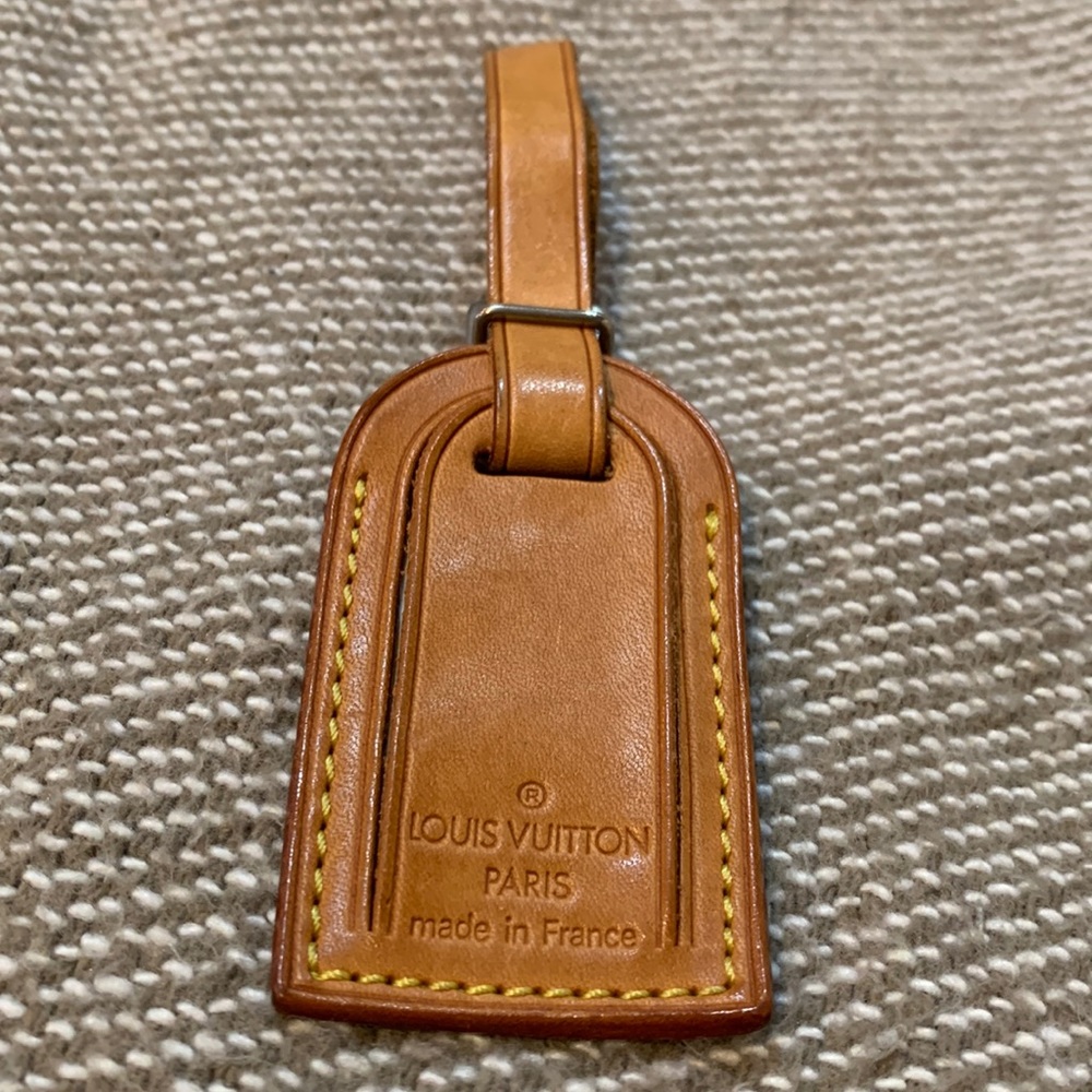 Authentic LV Small Name Tag